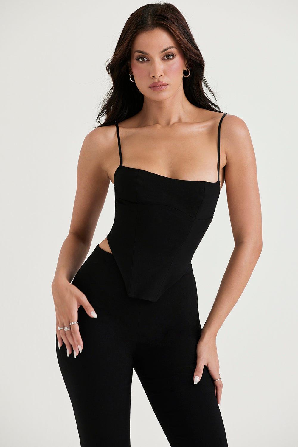 Beeldhouwend korset met broek met hoge taille