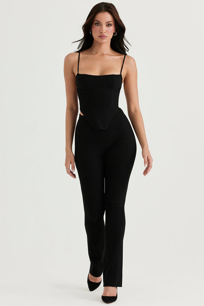 Beeldhouwend korset met broek met hoge taille